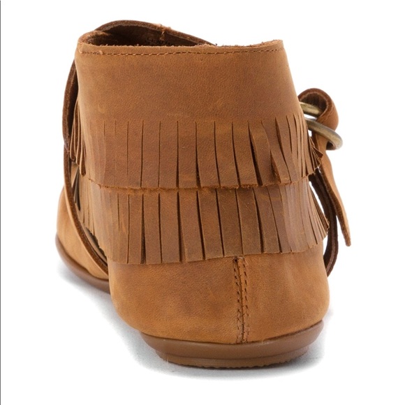 NIB Butter Soft Leather Fringe Boho Moccasins - Picture 8 of 8